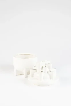 Vazen & Potten-Zuiver Bassin Vaas White