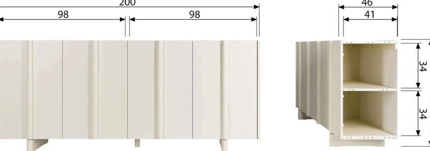 Dressoirs-WOOOD Basu Dressoir Dust