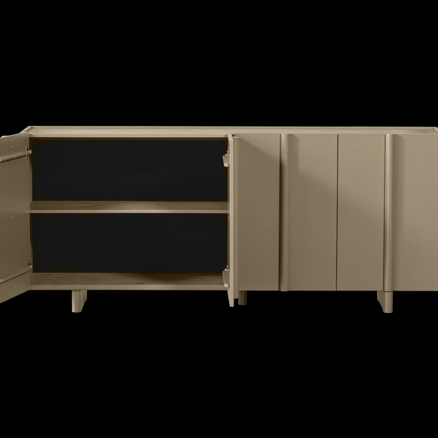 Dressoirs-WOOOD Basu Dressoir Mud