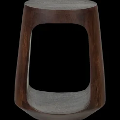 Houten Bijzettafels-WOOOD Bayo Bijzettafel Walnoot
