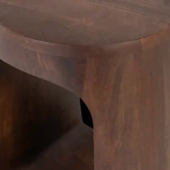 Houten Bijzettafels-WOOOD Bayo Bijzettafel Walnoot