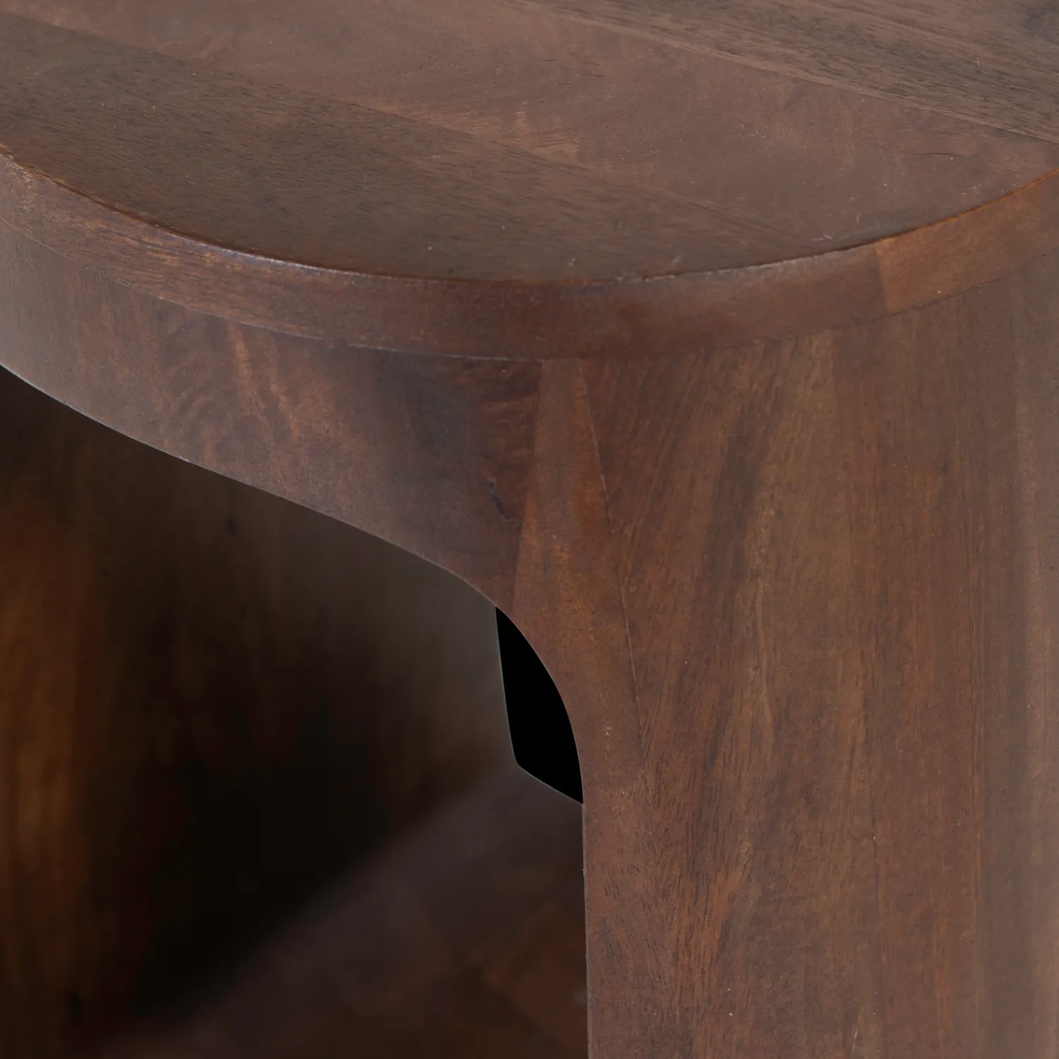 Houten Bijzettafels-WOOOD Bayo Bijzettafel Walnoot