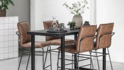 Houten Bartafels-DTP Home Beam Bartafel Zwart