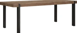 Houten Eettafels|Rechthoekige Eettafels-DTP Home Beam Eettafel Bruin