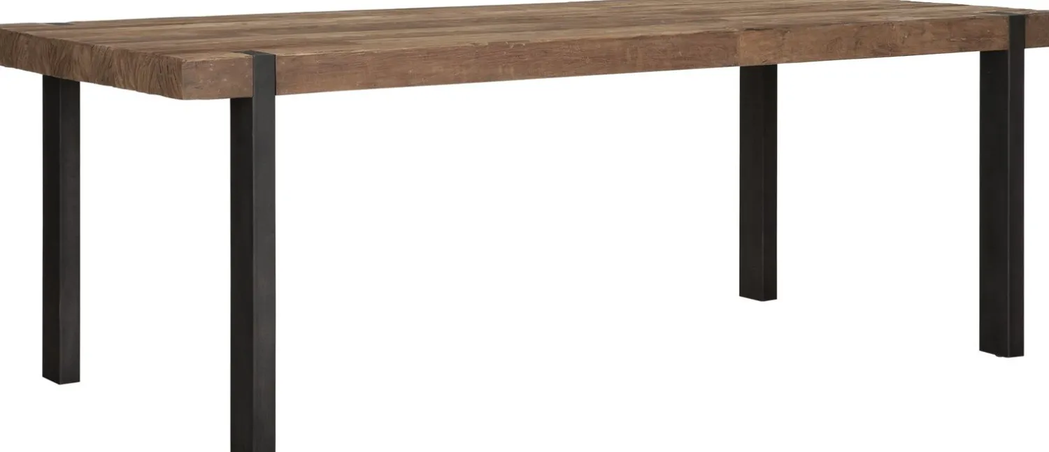 Houten Eettafels|Rechthoekige Eettafels-DTP Home Beam Eettafel Bruin
