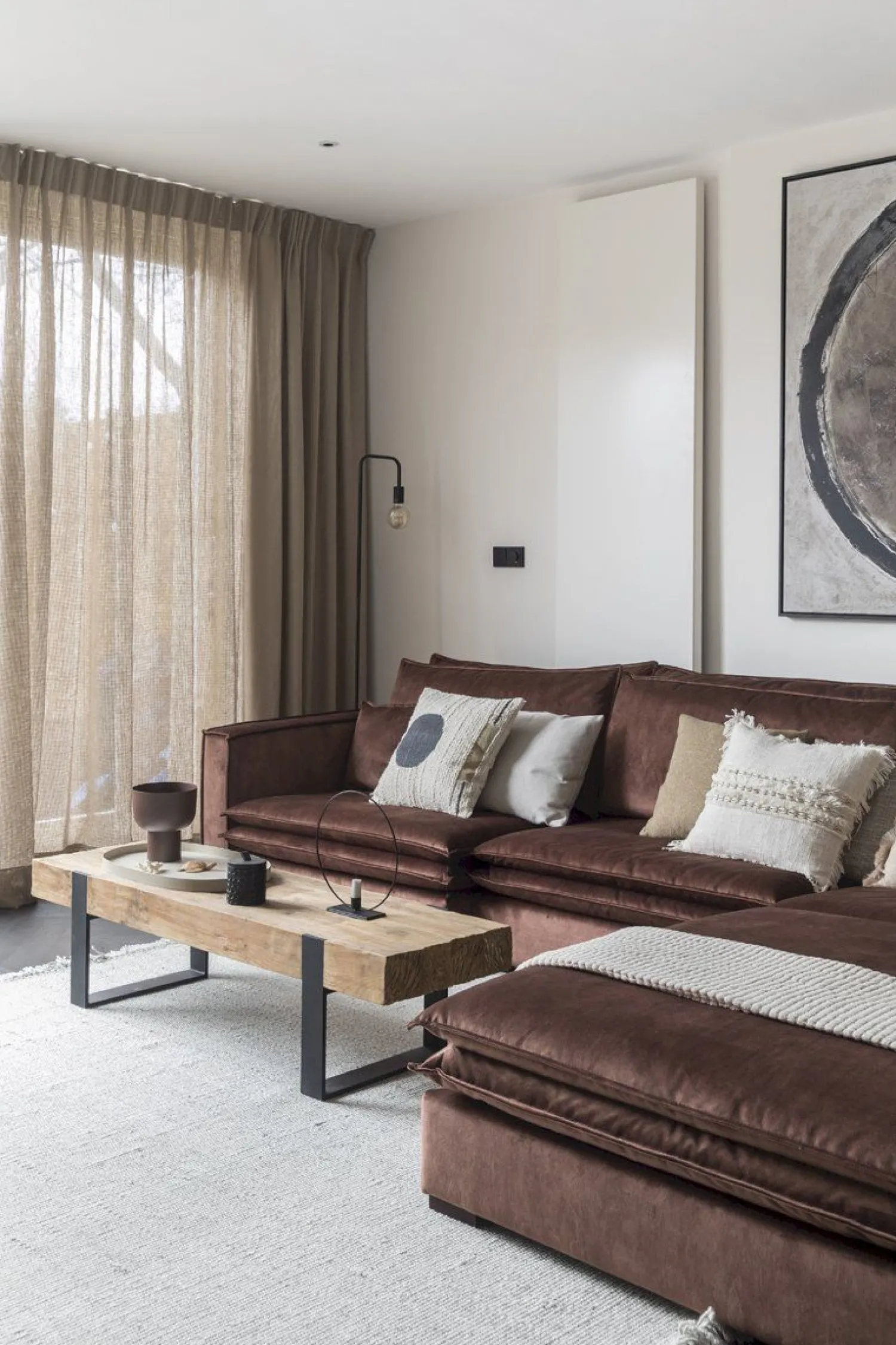 Houten Salontafels-DTP Home Beam Salontafel Bruin