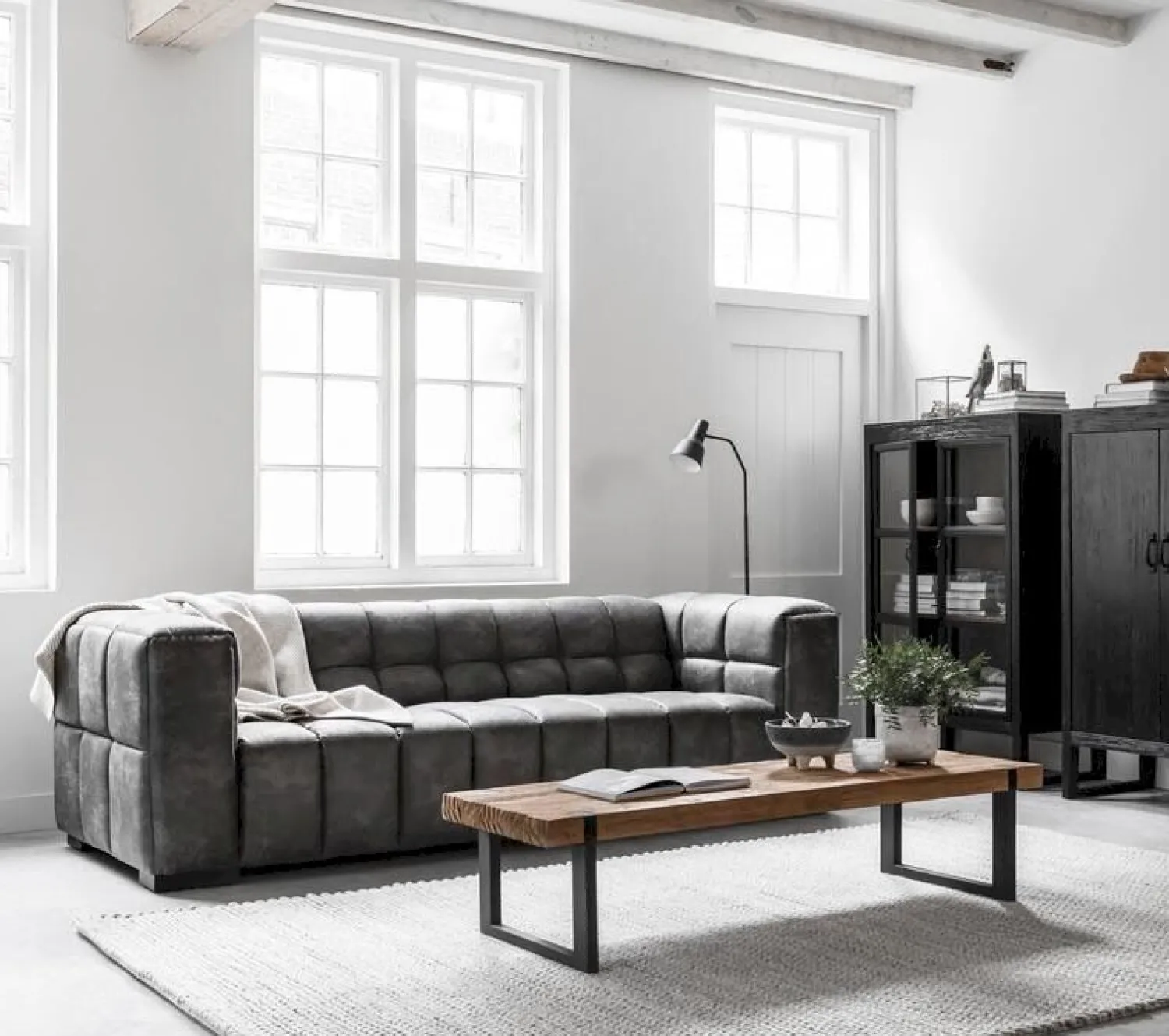 Houten Salontafels-DTP Home Beam Salontafel Bruin