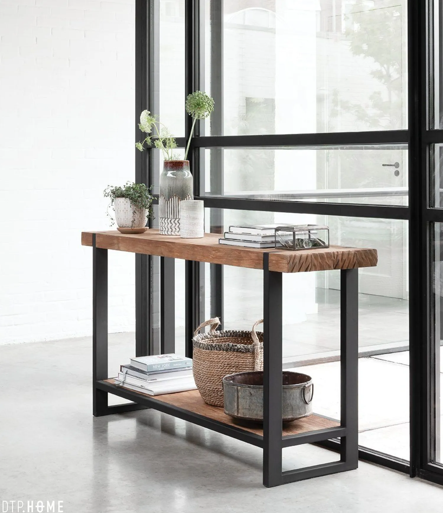 Dressoirs-DTP Home Beam Wandtafel Bruin