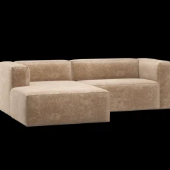 Hoekbanken-WOOOD Bean Chaise Longue Hoekbank Perzikroze