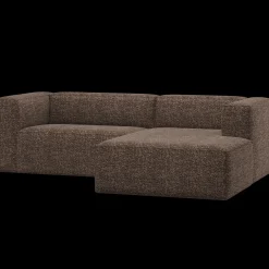 Hoekbanken-WOOOD Bean Chaise Longue Hoekbank Bruin
