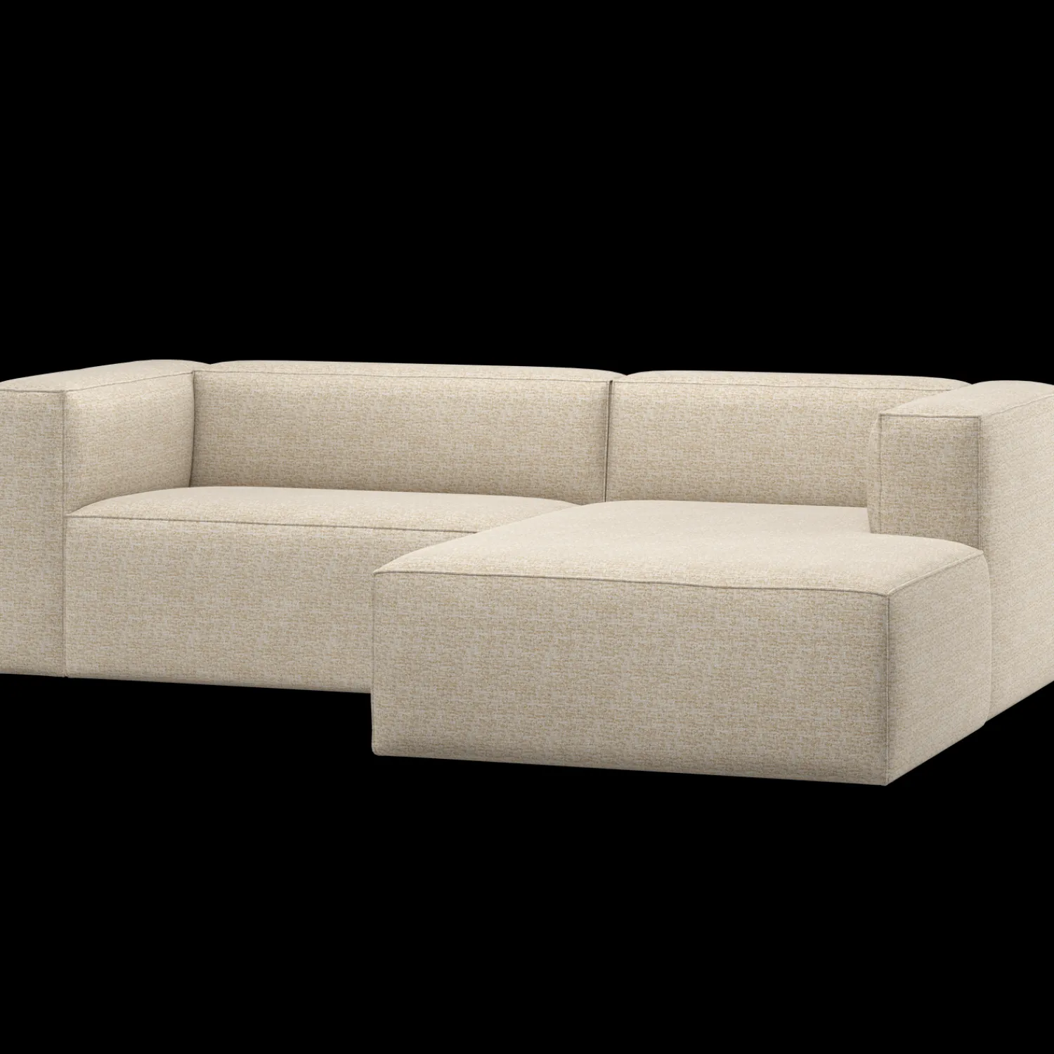 Hoekbanken-WOOOD Bean Chaise Longue Hoekbank Beige