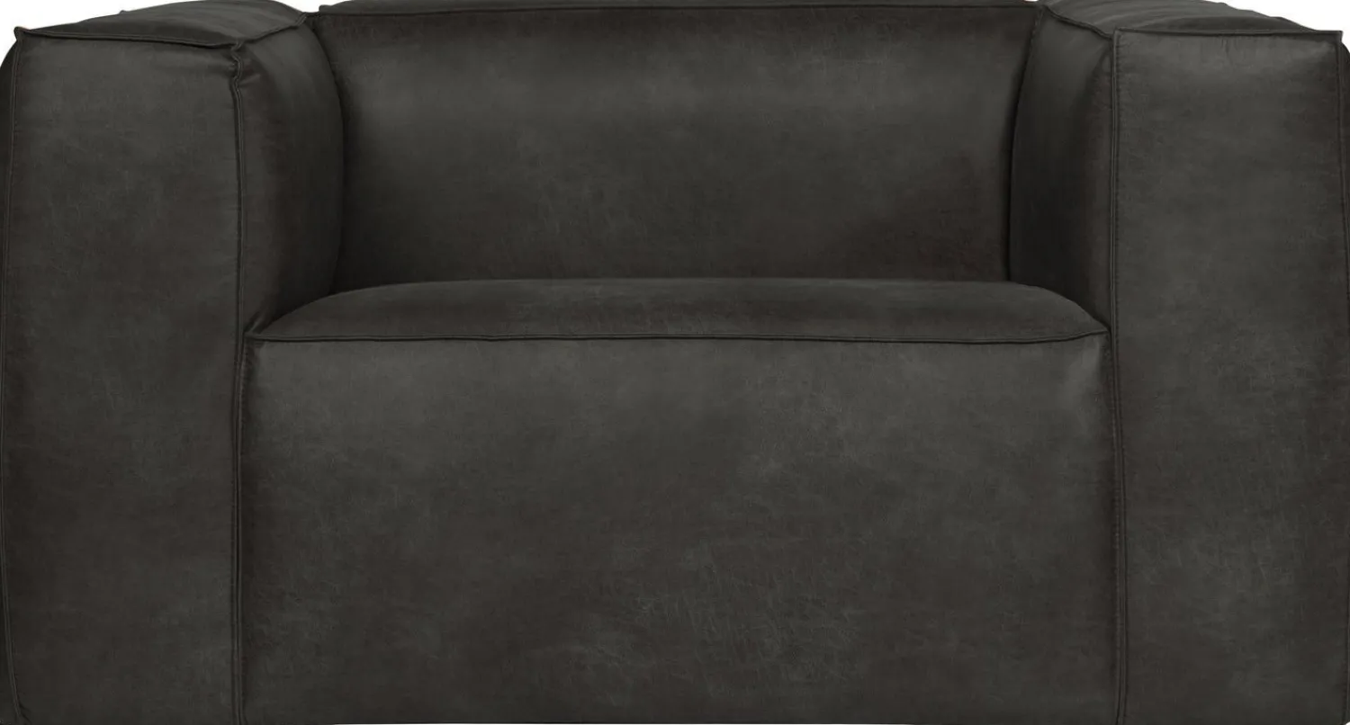 Leren Fauteuils-WOOOD Bean Fauteuil Black