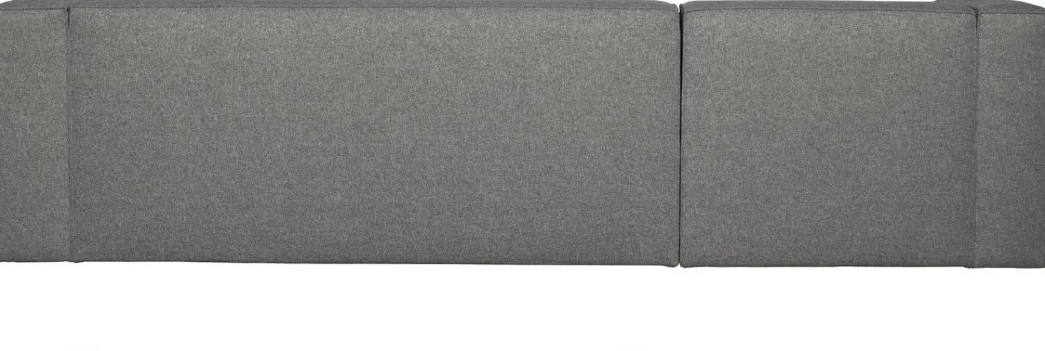 Hoekbanken-WOOOD Bean Gemeleerd Rechts Hoekbank Mid Grey