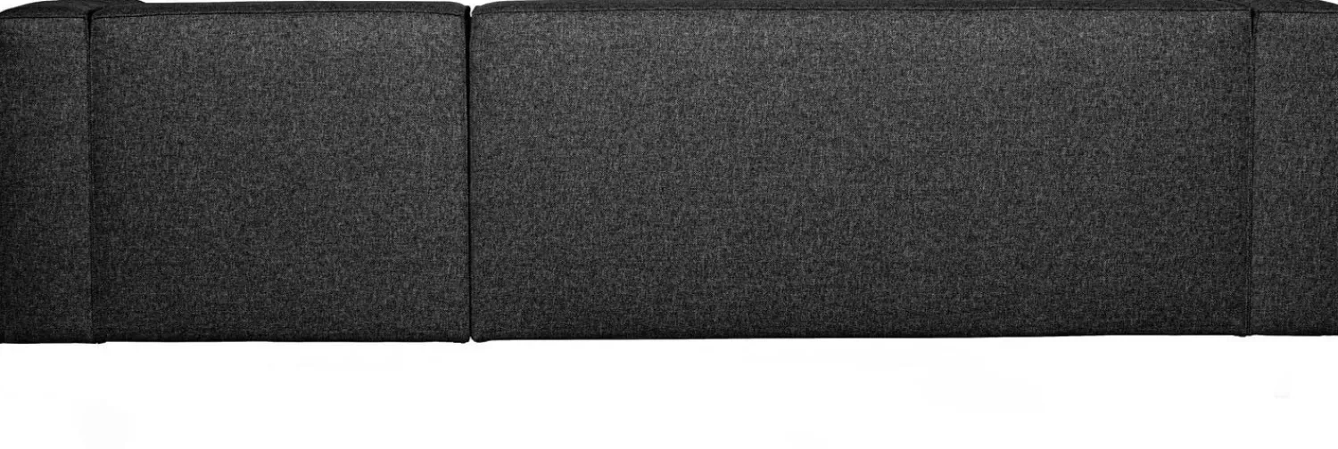 Hoekbanken-WOOOD Bean Gemeleerd Rechts Hoekbank Dark Grey