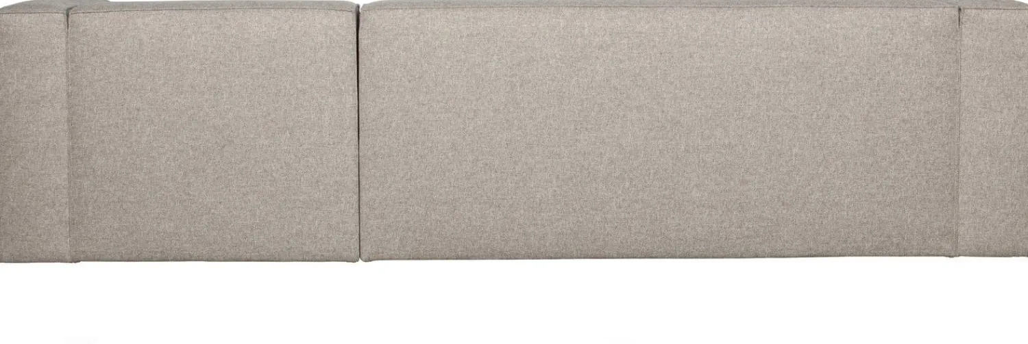 Hoekbanken-WOOOD Bean Gemeleerd Rechts Hoekbank Light Grey