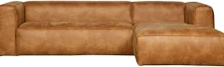 Elementenbanken|Hoekbanken-WOOOD Bean Rechts Hoekbank Cognac