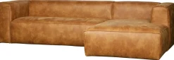 Elementenbanken|Hoekbanken-WOOOD Bean Rechts Hoekbank Cognac