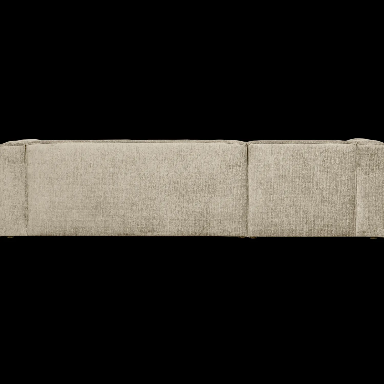 Hoekbanken-WOOOD Bean Velvet Links Hoekbank Buttermilk