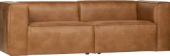 Zitbanken-WOOOD Bean 3,5-Zitsbank cognac