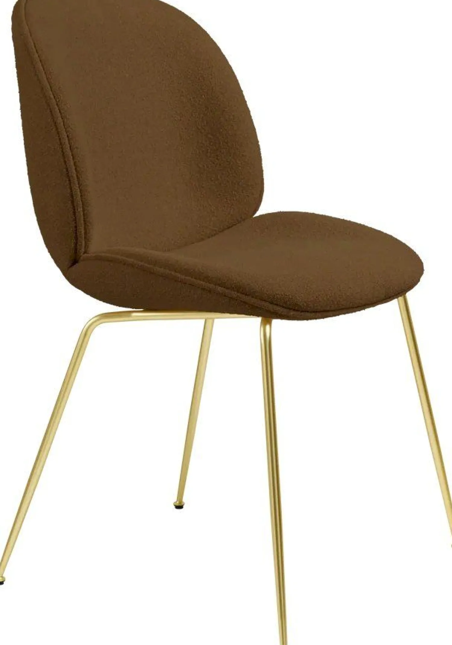 Design Stoelen|Kuipstoelen-GUBI Beetle Eetkamerstoel Light Bouclé