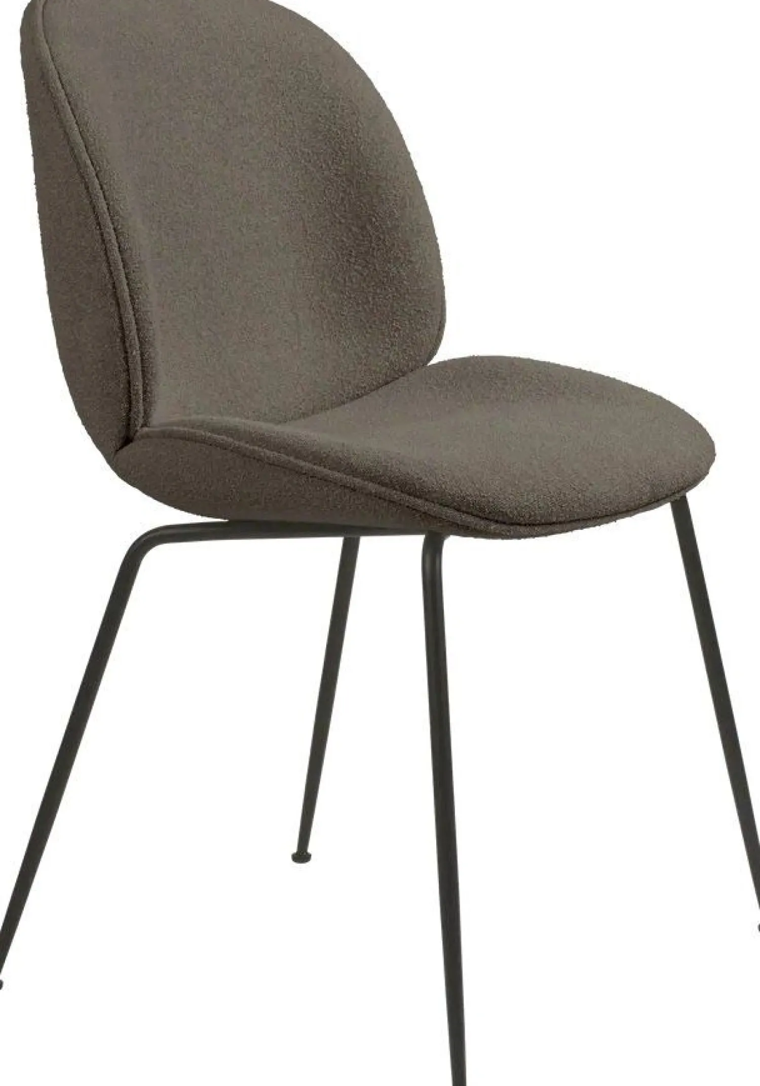 Design Stoelen|Kuipstoelen-GUBI Beetle Eetkamerstoel Light Bouclé