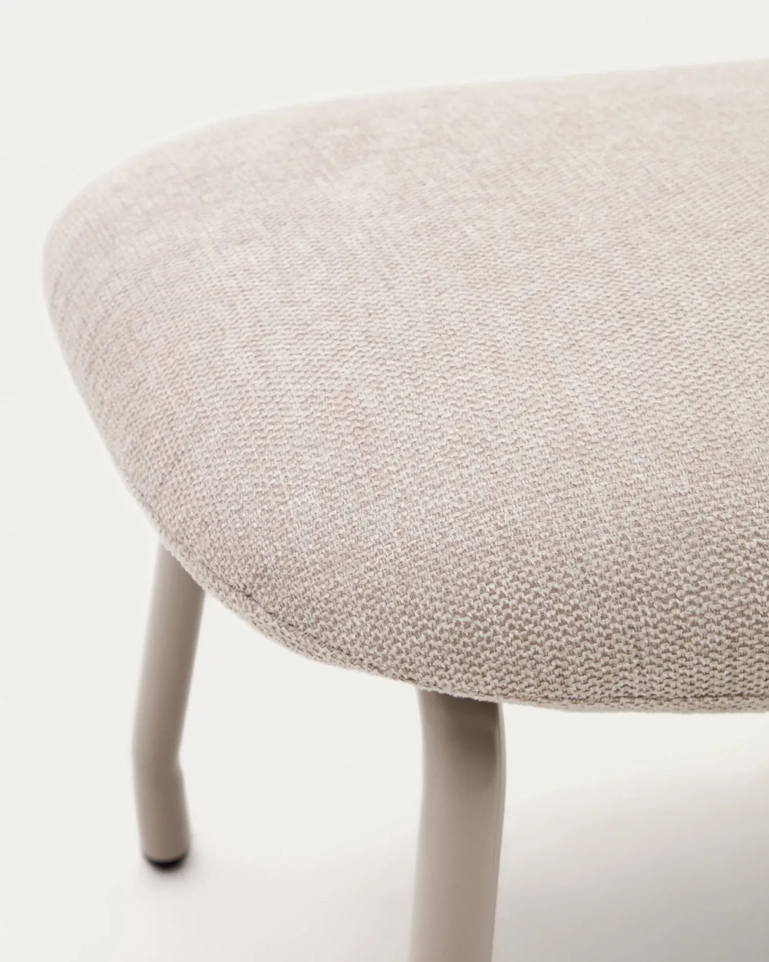 Hockers|Poefs-Kave Home Belina Hocker Beige