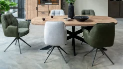Eetkamerstoelen Met Armleuning-Henders en Hazel Bell Armstoel Mosgroen