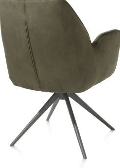 Eetkamerstoelen Met Armleuning-Henders en Hazel Bell Armstoel Mosgroen