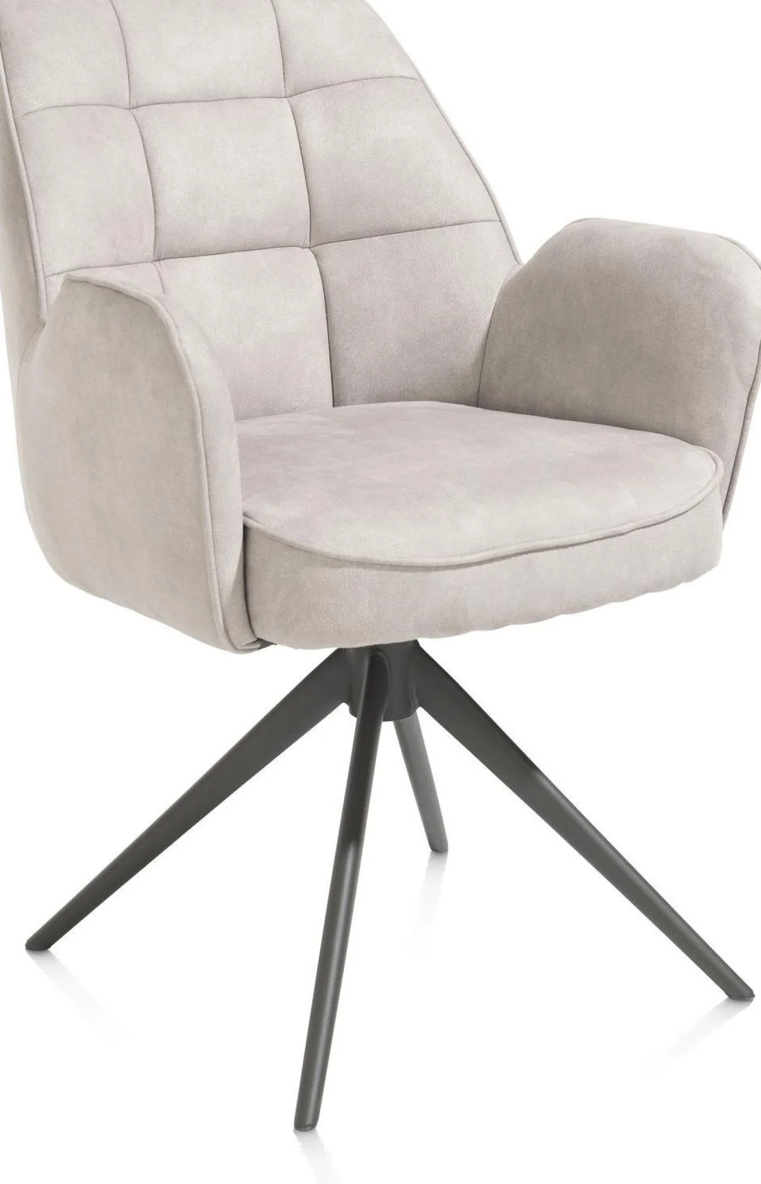 Eetkamerstoelen Met Armleuning-Henders en Hazel Bell Calabria Armstoel Kiezel