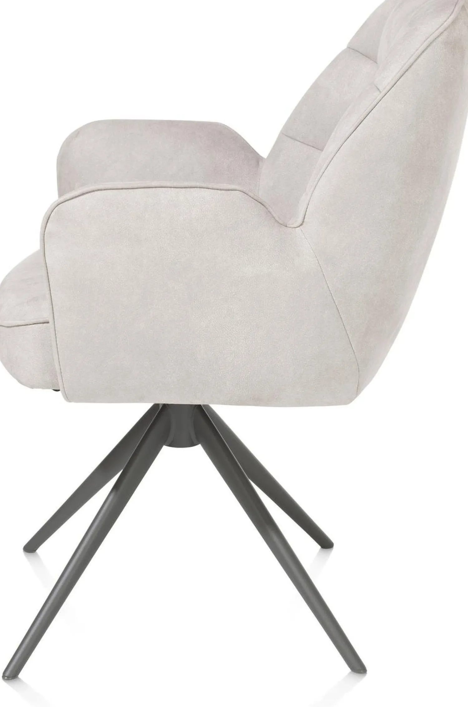 Eetkamerstoelen Met Armleuning-Henders en Hazel Bell Calabria Armstoel Kiezel