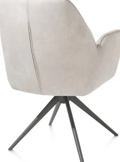 Eetkamerstoelen Met Armleuning-Henders en Hazel Bell Calabria Armstoel Kiezel