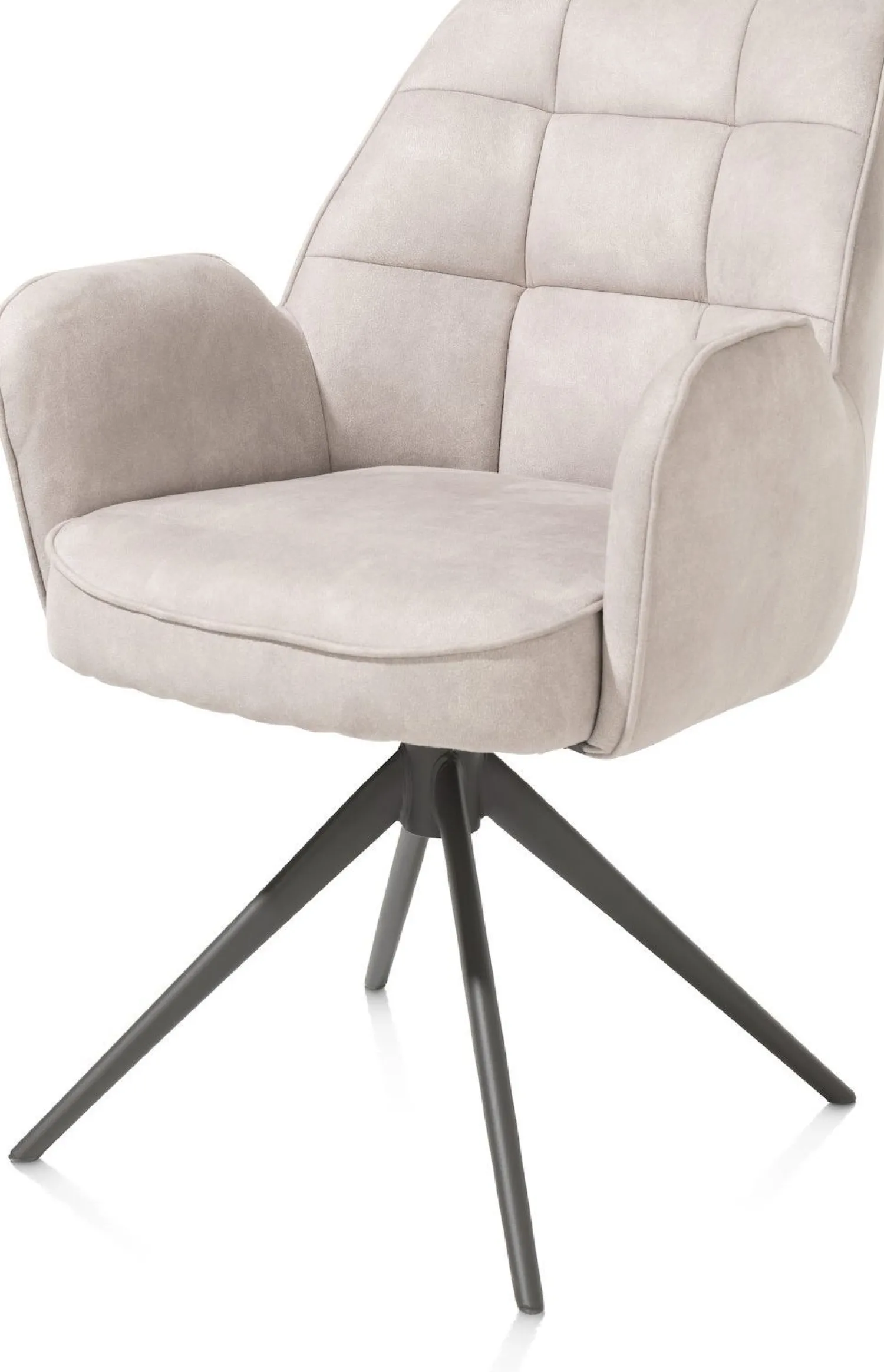 Eetkamerstoelen Met Armleuning-Henders en Hazel Bell Calabria Armstoel Kiezel