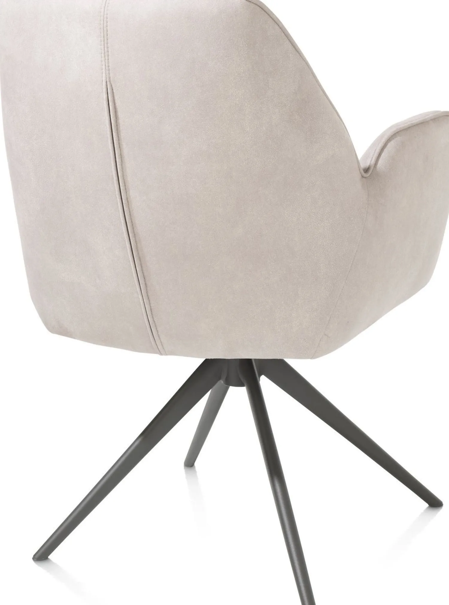 Eetkamerstoelen Met Armleuning-Henders en Hazel Bell Calabria Armstoel Kiezel
