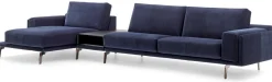 Elementenbanken|Hoekbanken-Leolux Bellice Hoekbank Blauw