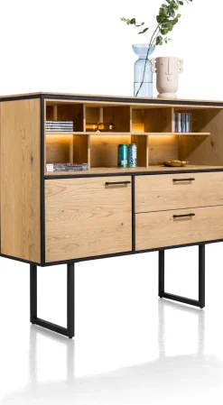 Opbergkasten|Opbergkasten-XOOON Belo Highboard Beach Naturel