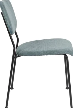Eetkamerstoelen Zonder Armleuning-Zuiver Benson (set van 2) Eetkamerstoel Grijsblauw
