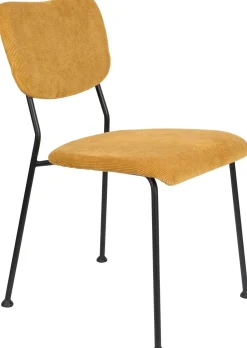 Eetkamerstoelen Zonder Armleuning-Zuiver Benson (set van 2) Eetkamerstoel Okergeel