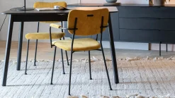 Eetkamerstoelen Zonder Armleuning-Zuiver Benson (set van 2) Eetkamerstoel Okergeel