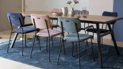 Eetkamerstoelen Zonder Armleuning-Zuiver Benson (set van 2) Eetkamerstoel Donkerblauw