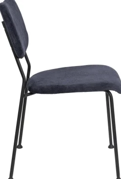 Eetkamerstoelen Zonder Armleuning-Zuiver Benson (set van 2) Eetkamerstoel Donkerblauw