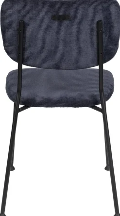 Eetkamerstoelen Zonder Armleuning-Zuiver Benson (set van 2) Eetkamerstoel Donkerblauw