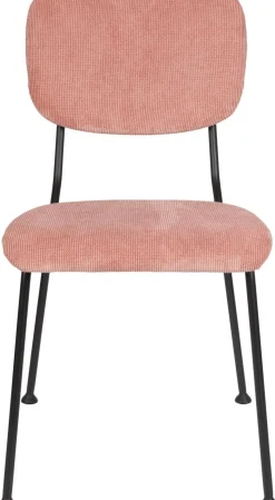 Eetkamerstoelen Zonder Armleuning-Zuiver Benson (set van 2) Eetkamerstoel roze