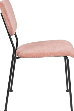 Eetkamerstoelen Zonder Armleuning-Zuiver Benson (set van 2) Eetkamerstoel roze