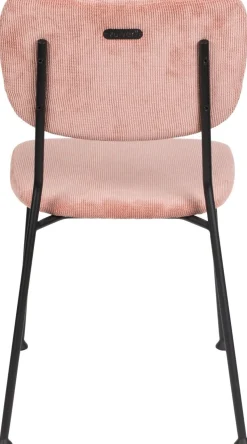 Eetkamerstoelen Zonder Armleuning-Zuiver Benson (set van 2) Eetkamerstoel roze