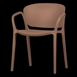 Tuinstoelen-WOOOD Bent Tuinstoel Zalmroze