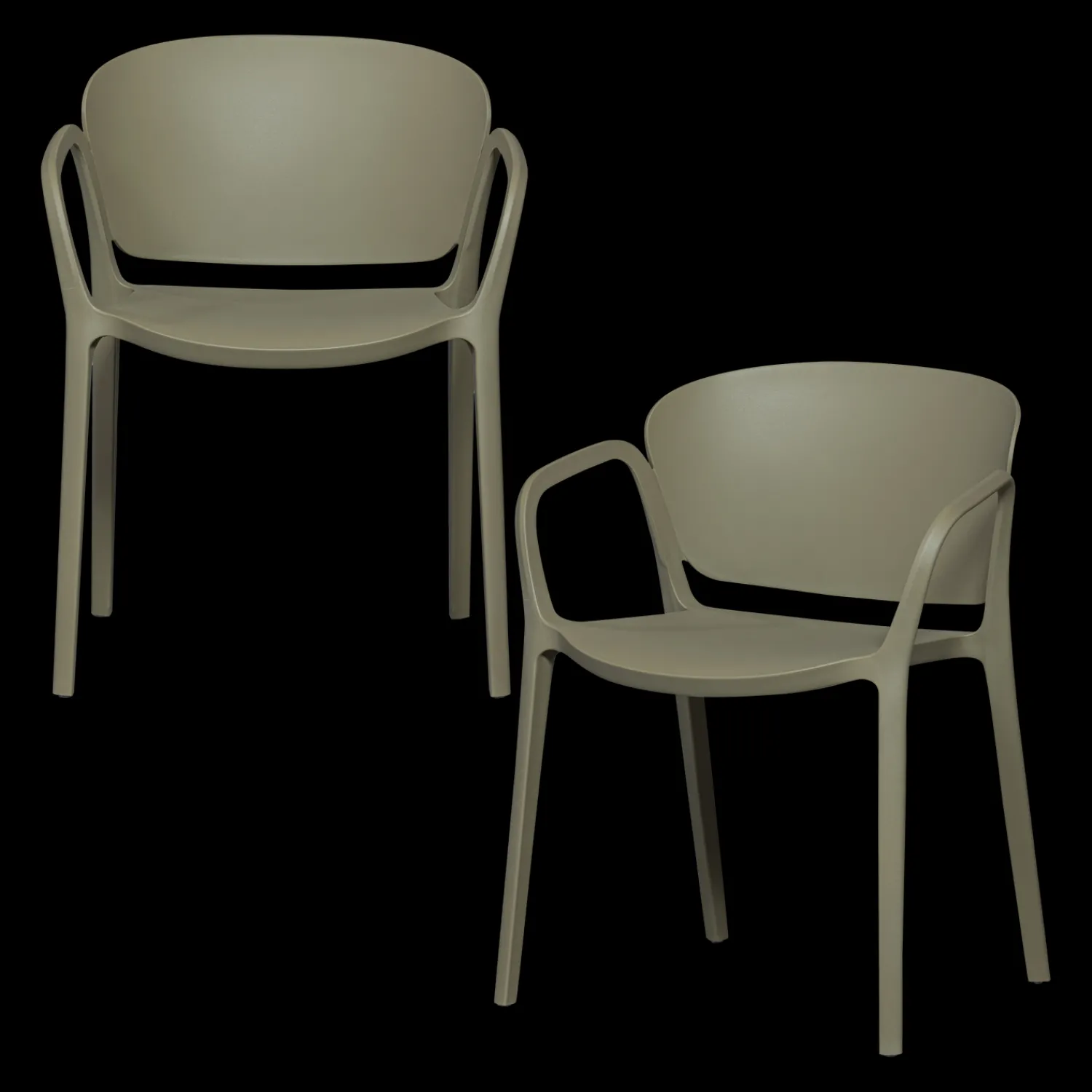 Tuinstoelen-WOOOD Bent Tuinstoel Green