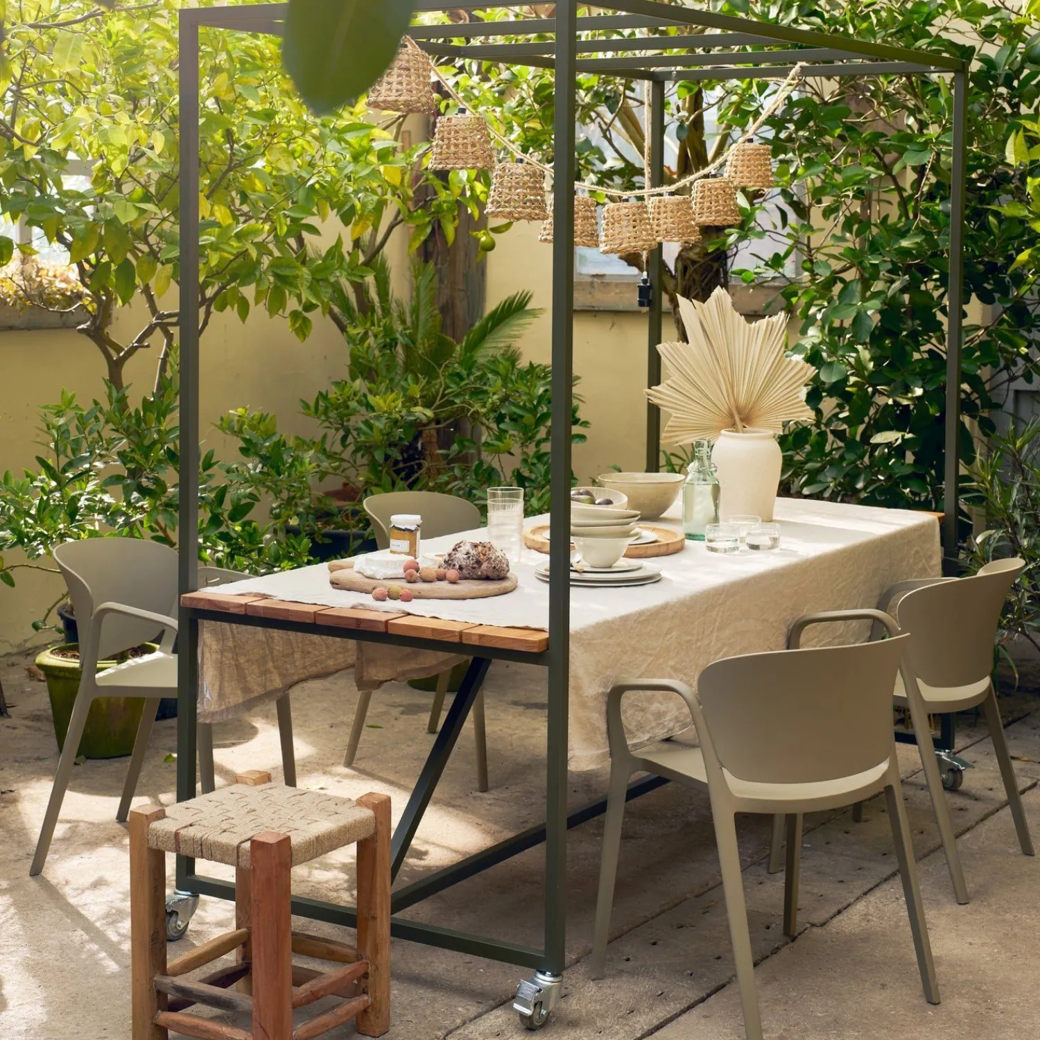 Tuinstoelen-WOOOD Bent Tuinstoel Green