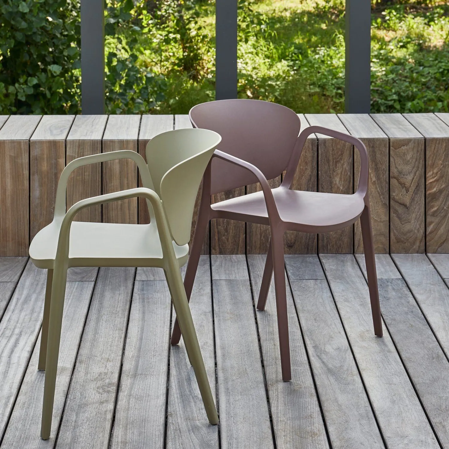 Tuinstoelen-WOOOD Bent Tuinstoel Green