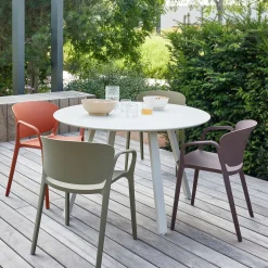 Tuinstoelen-WOOOD Bent Tuinstoel Purple, Brown