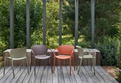 Tuinstoelen-WOOOD Bent Tuinstoel Purple, Brown
